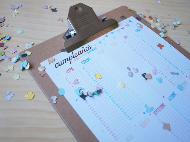 Planificador de cumpleaños