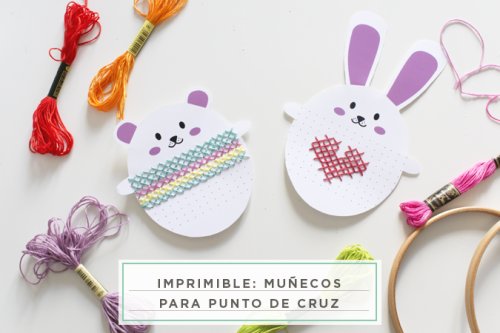 Muñecos punto de cruz