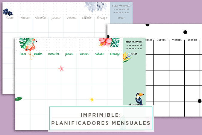 planificadores mensuales