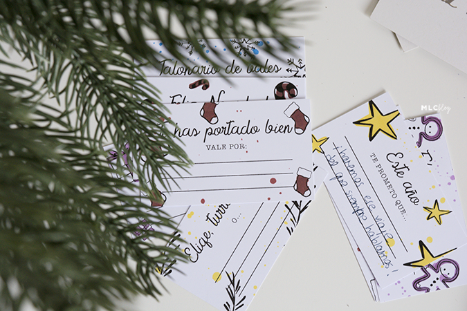 talonario vales Navidad