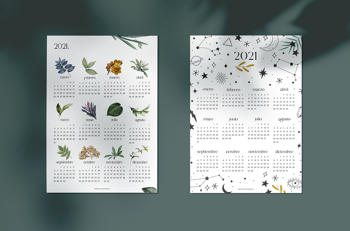 calendarios 2021 imprimibles