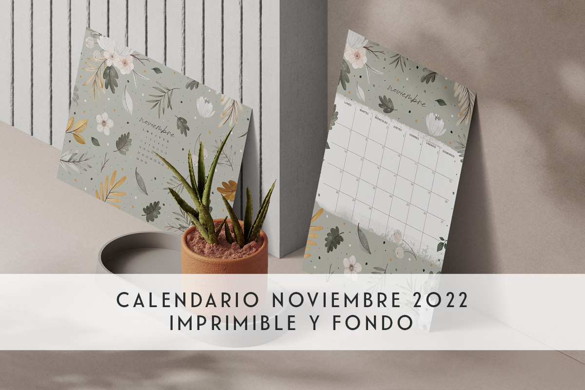 Calendario noviembre 2022