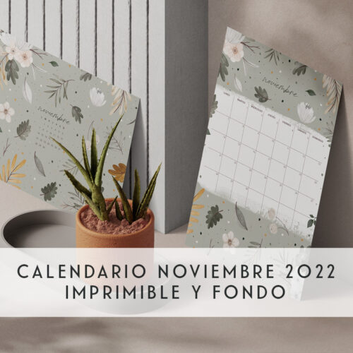 Calendario noviembre 2022