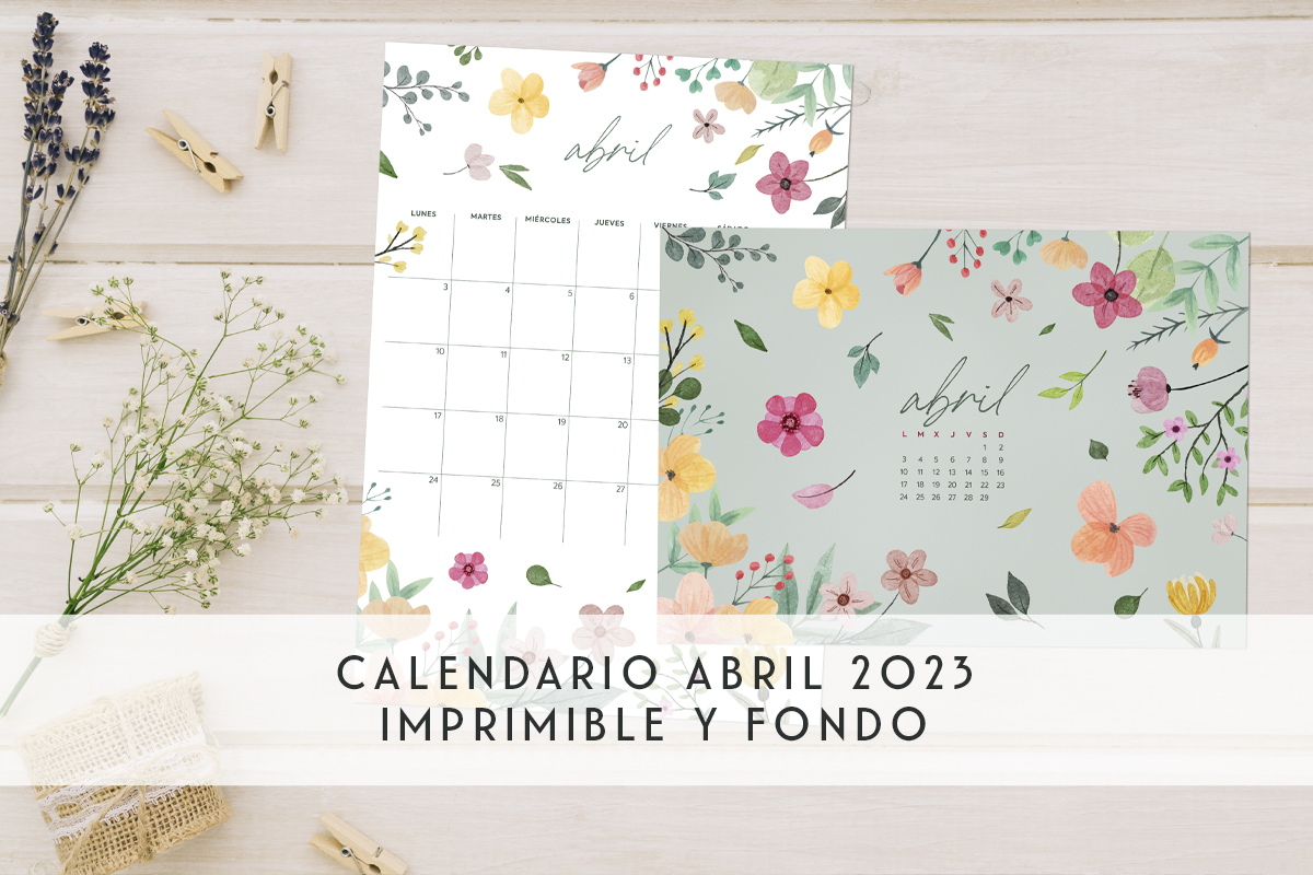 Calendario abril 2023