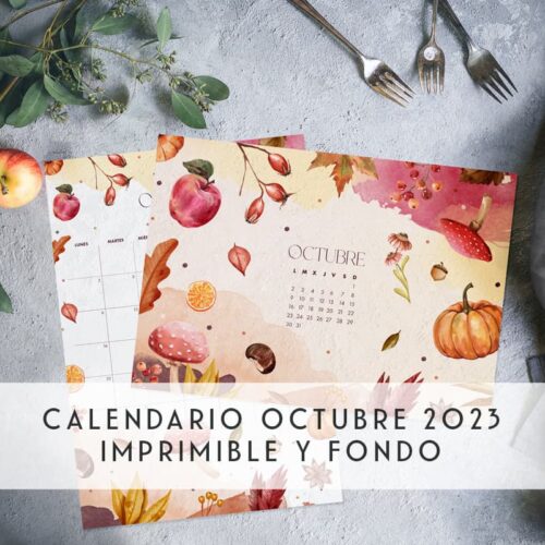 Calendario octubre 2023